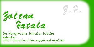 zoltan hatala business card