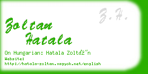 zoltan hatala business card